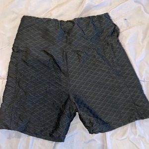 textured work out shorts